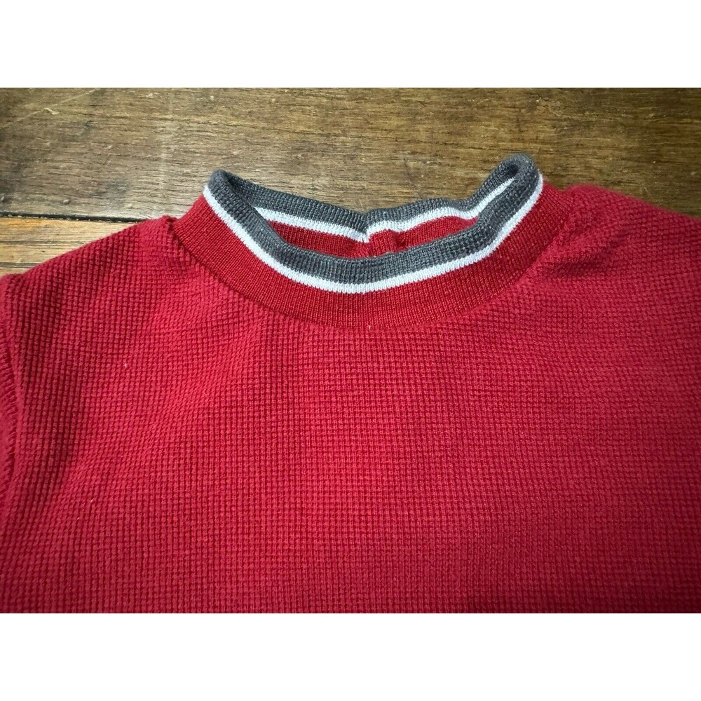 Vintage Sesame Street Jumper | Red Thermal Material | 90s Toddler Outfit - Picture 4 of 8